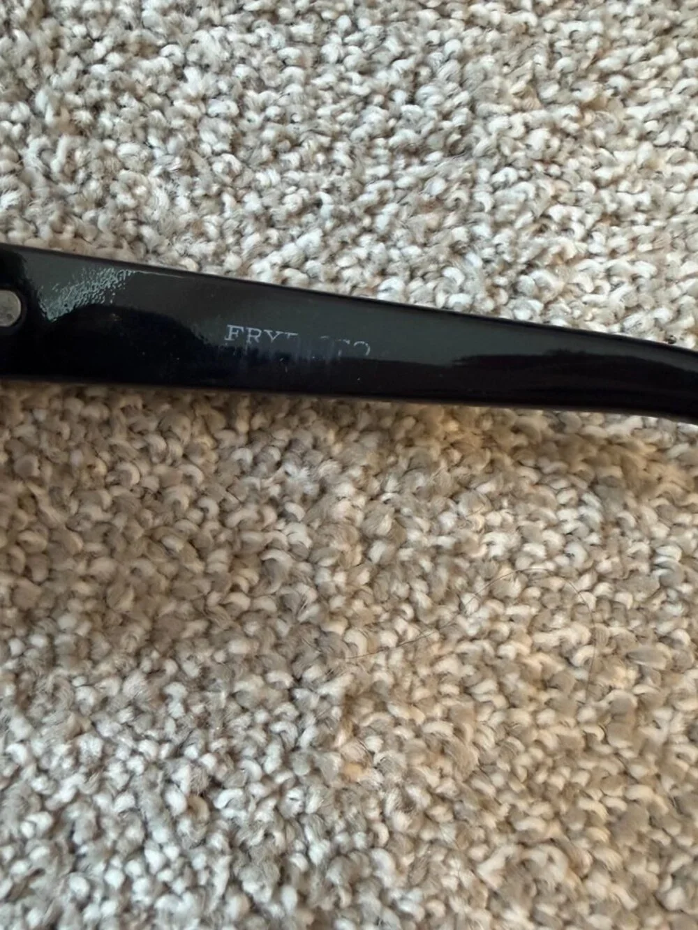 Frye & Co Black Oversized Oval Sunglasses Women's Spring Hinge